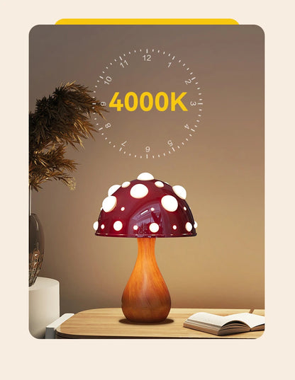 OmiAmanita - Biomimetic Fly Agaric Mushroom Lamp with Tricolor LED Bulb