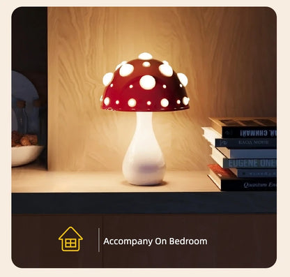 OmiAmanita - Biomimetic Fly Agaric Mushroom Lamp with Tricolor LED Bulb