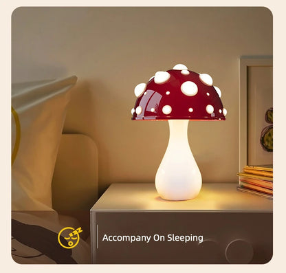 OmiAmanita - Biomimetic Fly Agaric Mushroom Lamp with Tricolor LED Bulb