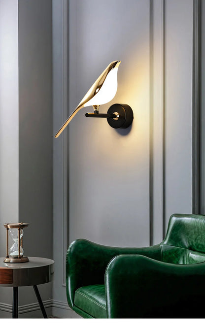 NovaPerch – Modern Bird-Inspired LED Wall Lamp