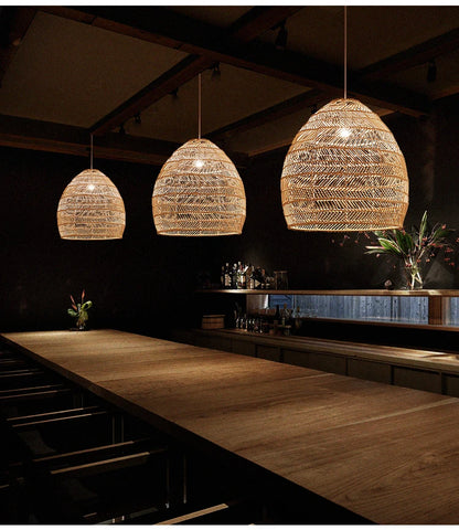 HikariRattan – Handwoven Pendant Light