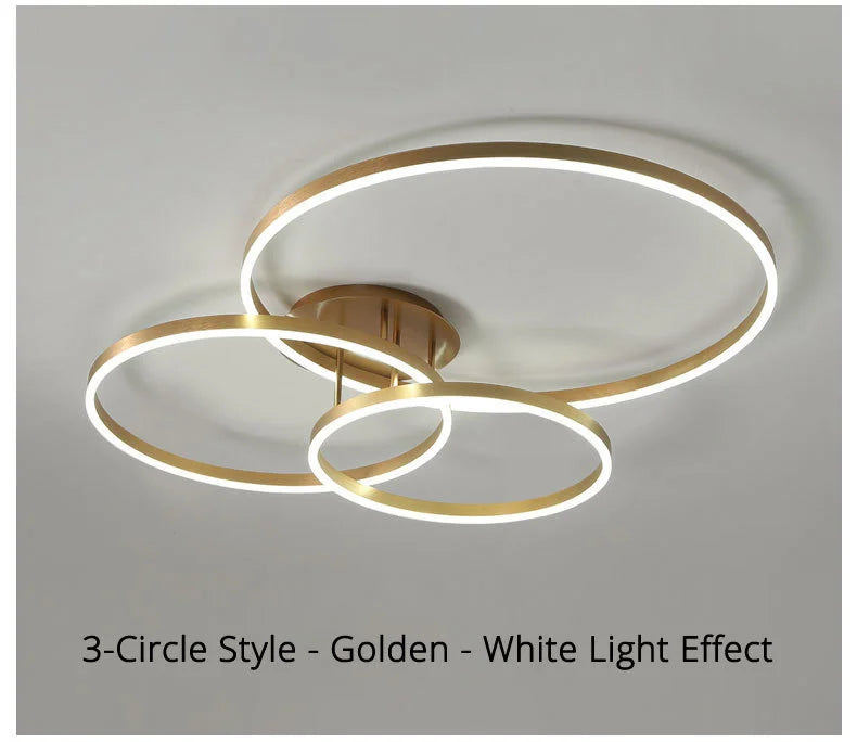 LumiRing Chandelier – Dimmable LED Circle Light