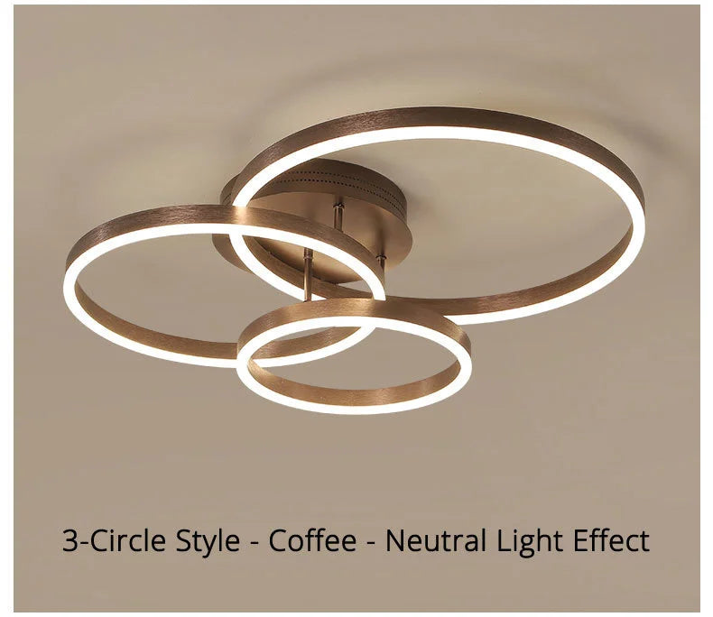 LumiRing Chandelier – Dimmable LED Circle Light