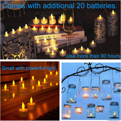 OmiCandle – LED Battery-Operated Flickering Candles