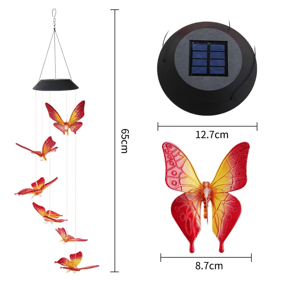 OmiChime – Solar Butterfly Wind Chime