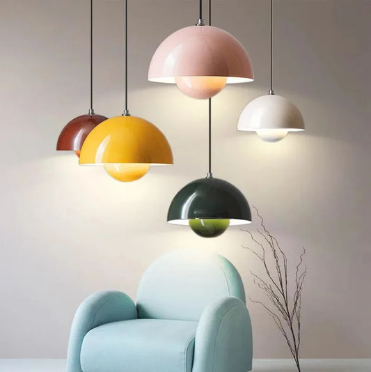 RayaVivid Pendant Light – Colorful Danish LED Hanging Lamp