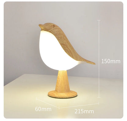 OmiBird – Wooden Bird Touch Table Lamp