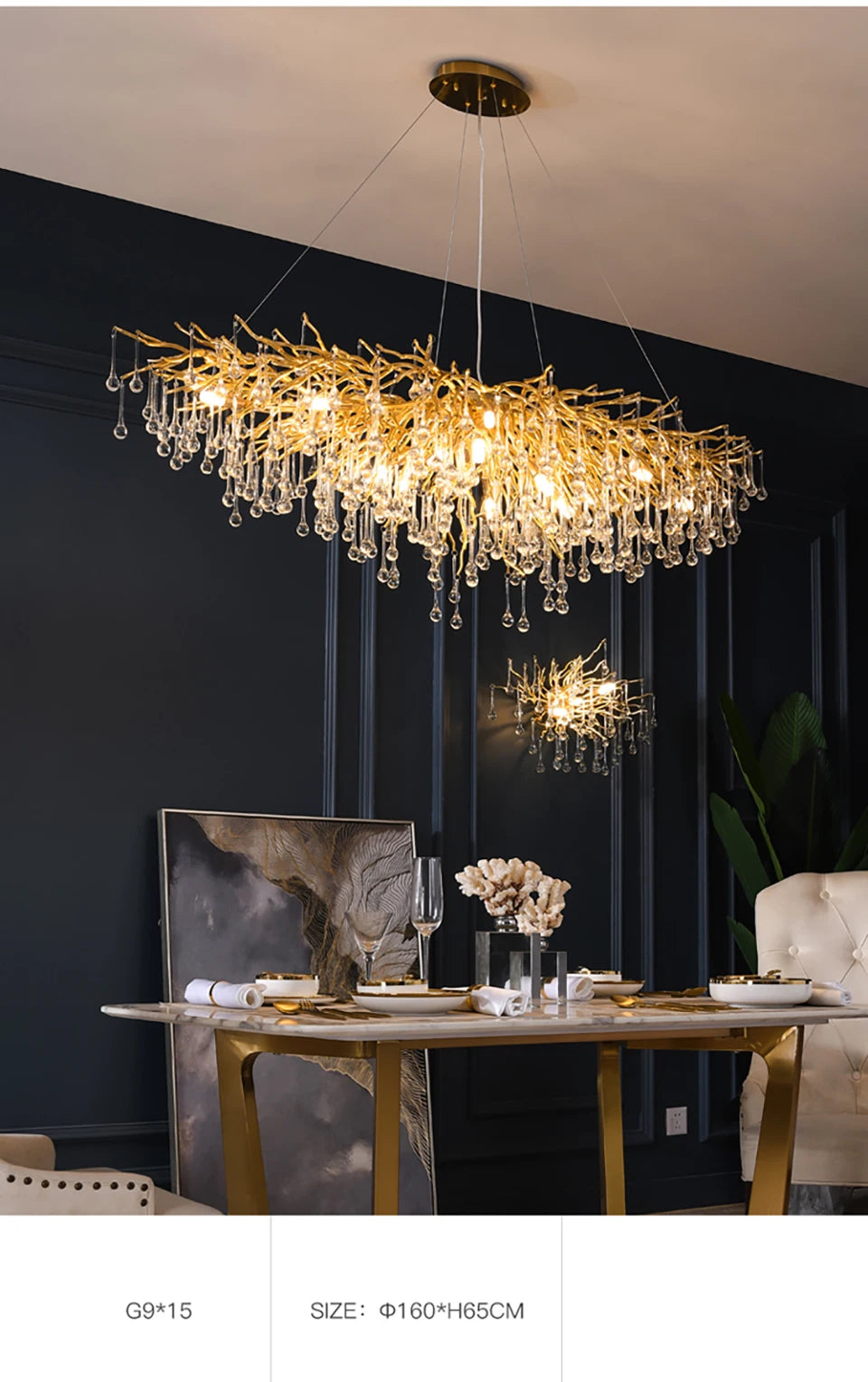 RegaliaOpal - Luxury Glass Chandelier