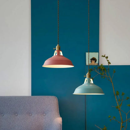 RayaRetro Pendant Lamp – Colorful Industrial Ceiling Light