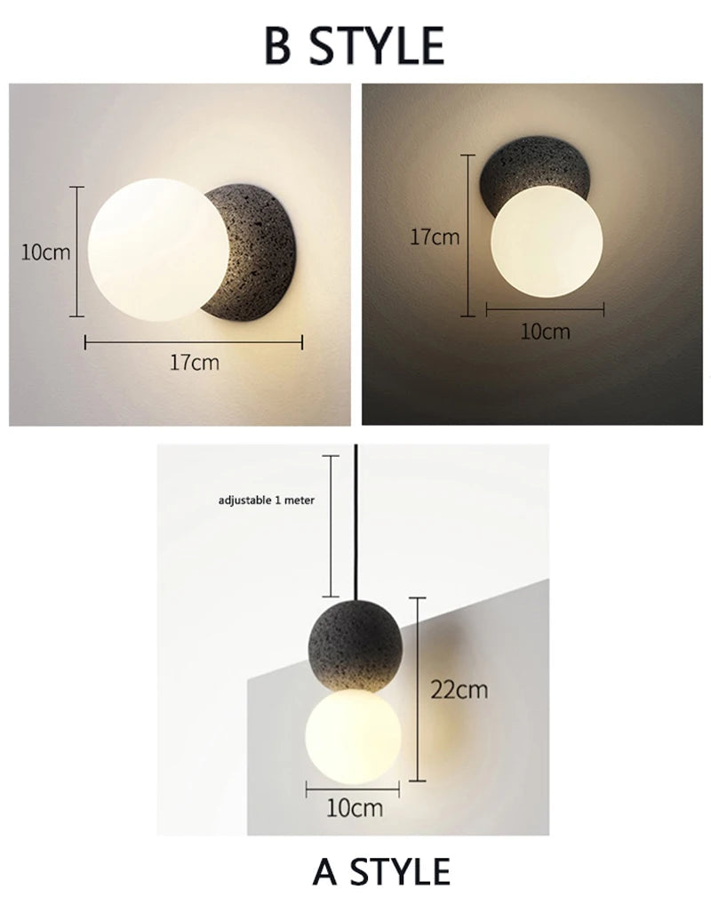 NovaSconce – Nordic Cement Pendant Wall Lamp