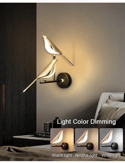 NovaPerch – Modern Bird-Inspired LED Wall Lamp