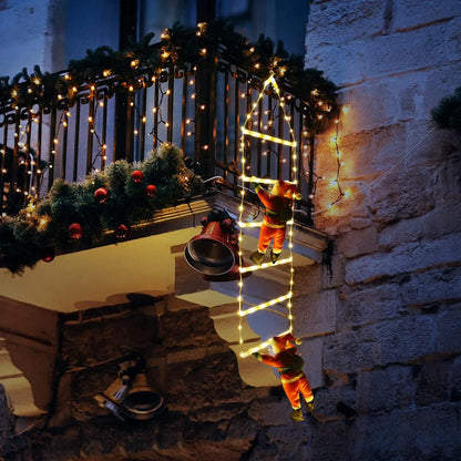 MiraClimb - LED ladder lights with climbing Santa Claus