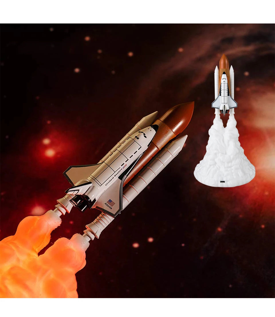 OmiRocket – 3D Space Shuttle Table Lamp