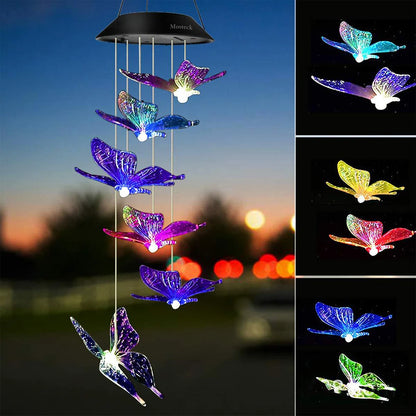 OmiChime – Solar Butterfly Wind Chime