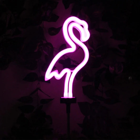 NexaFlamingo Solar Garden Light – Vibrant Neon Flamingo Landscape Decoration