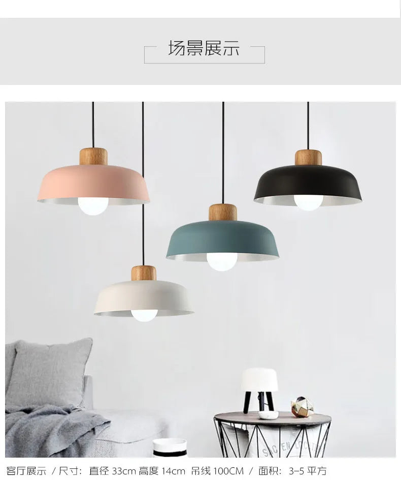 RayaFlare Pendant Light – Nordic LED Chandelier