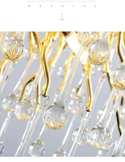 RegaliaOpal - Chrome Color - Luxury Glass Chandelier