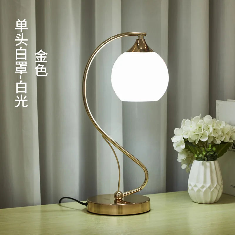 NovaTouch Table Lamp – Dimmable Glass Touch Lamp for Bedroom and Living Room