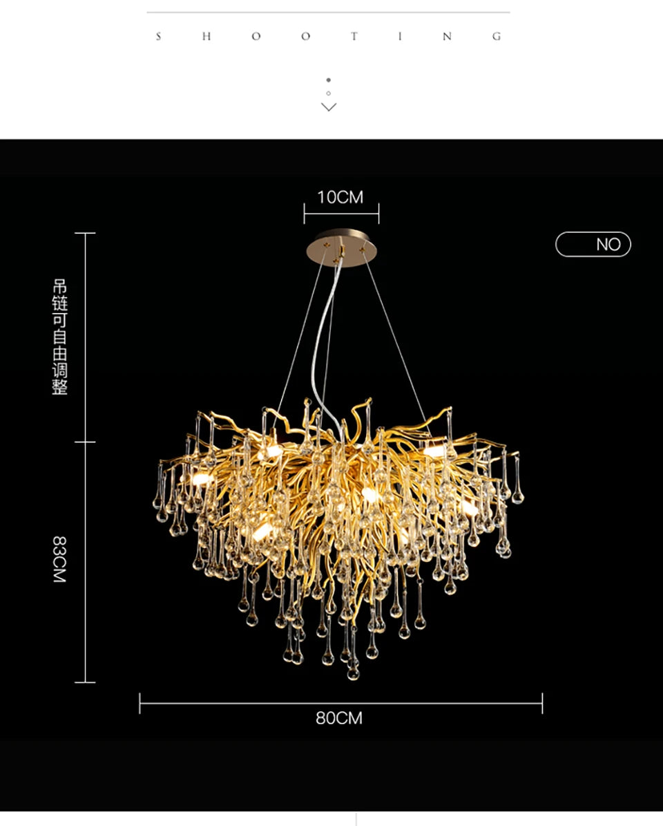 RegaliaOpal - Luxury Glass Chandelier