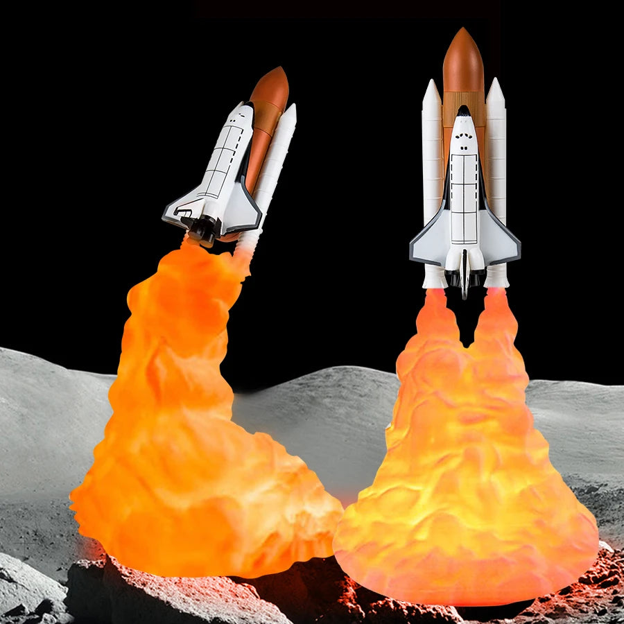 OmiRocket – 3D Space Shuttle Table Lamp