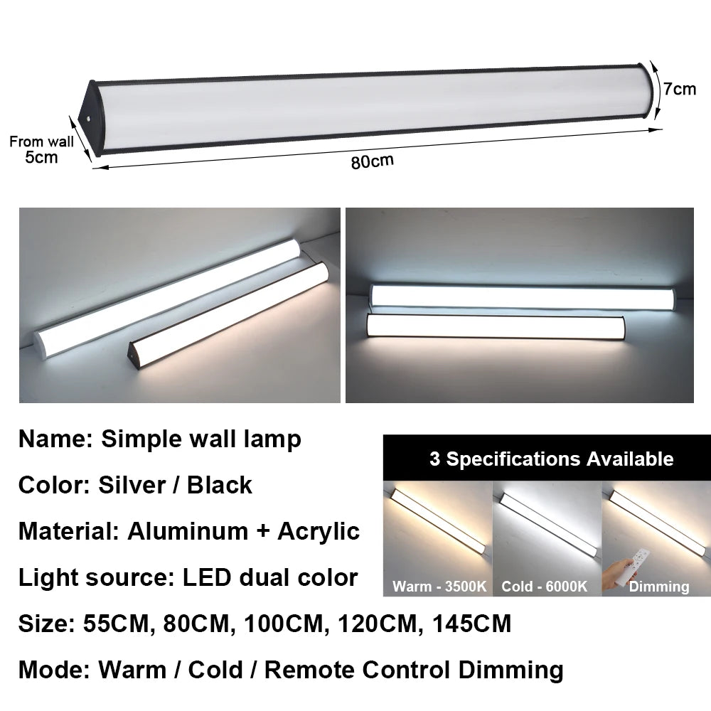 NovaLume - Long LED Waterproof Wall Light