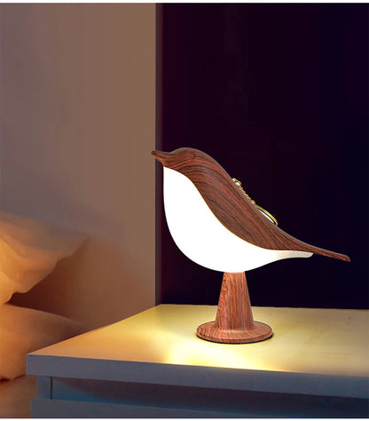 OmiBird – Wooden Bird Touch Table Lamp