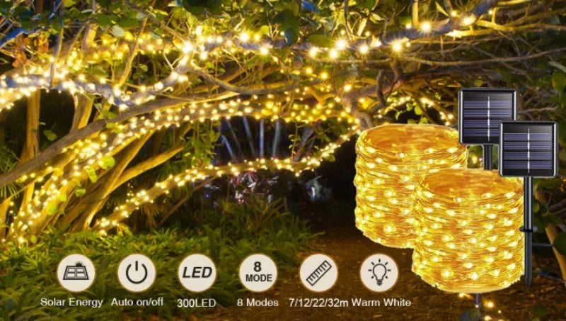 OmiTwinkle – Solar Fairy Garland Lights