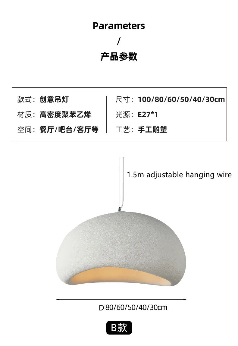 HikariAir Grey Pendant Lamp – Handmade LED ChandelierGrey Pendant Lamp – Handmade LED Chandelier