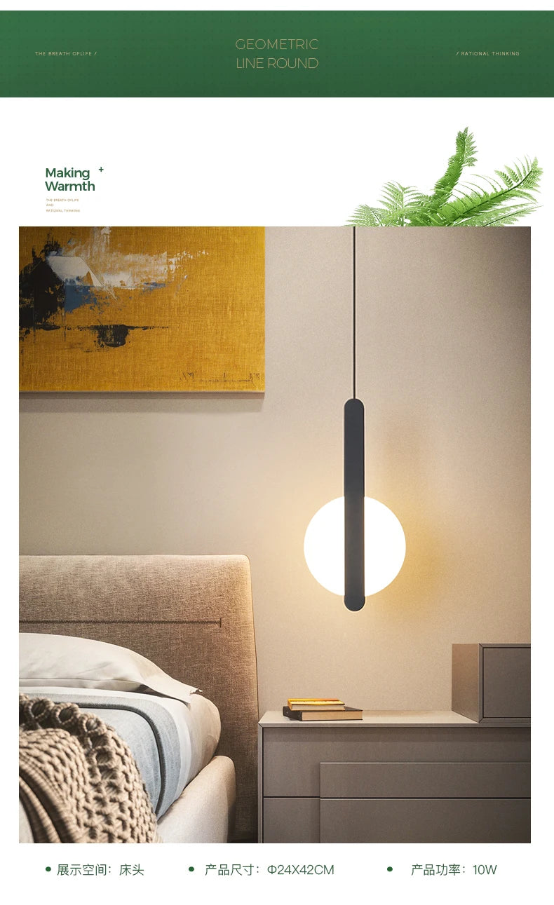 NovaLuxe - Nordic LED Pendant Lamp