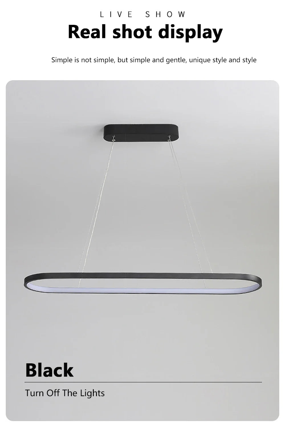 LumiArc - Sleek LED Pendant Light with a minimalist design