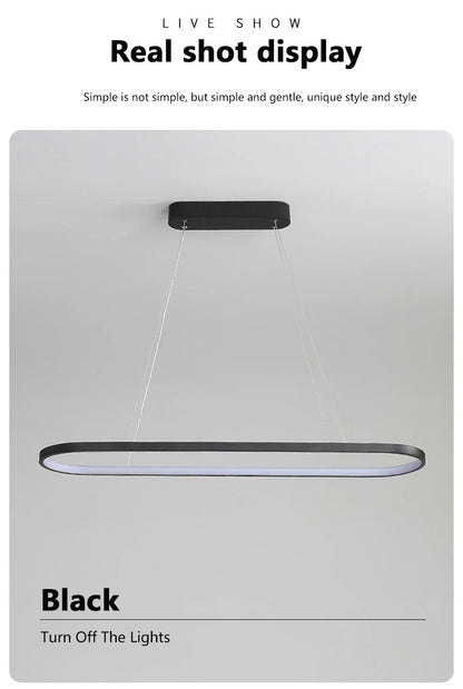 LumiArc - Sleek LED Pendant Light with a minimalist design