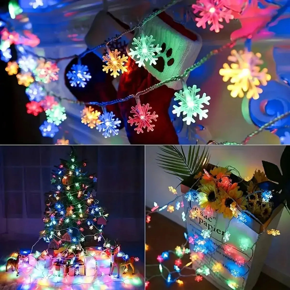 MiraFlake - LED Christmas Snowflake String Light