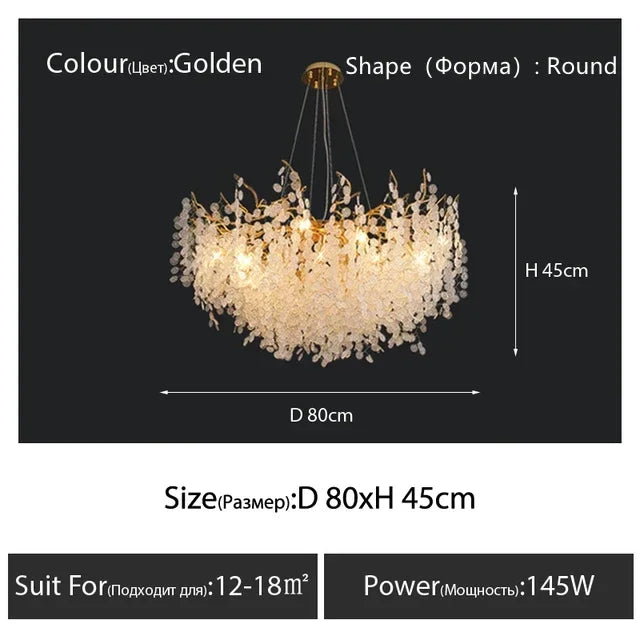 RegaliaOpal - Luxury Glass Chandelier