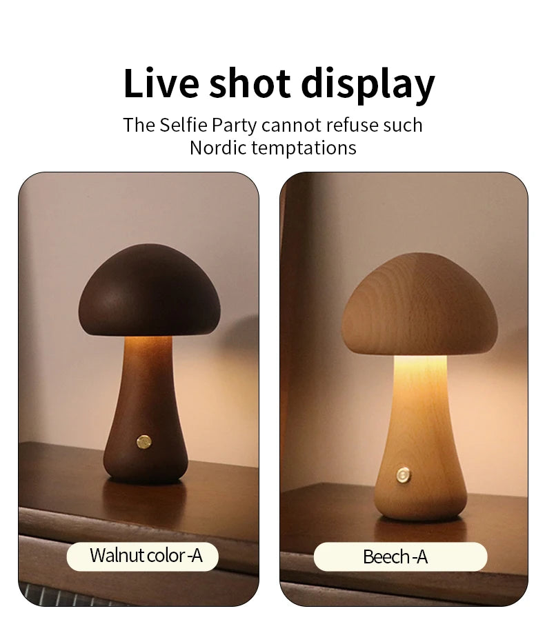 NovaShroom LED Light – Touch Control table lamp