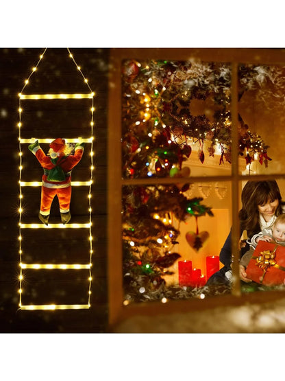 MiraClimb - LED ladder lights with climbing Santa Claus