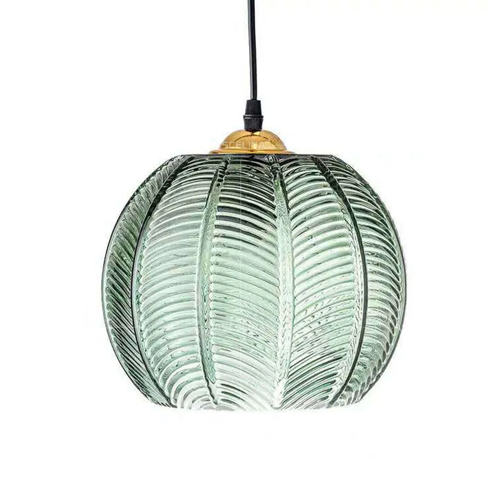 NovaLeaf Pendant Light – Glass Leaf Pattern Chandelier