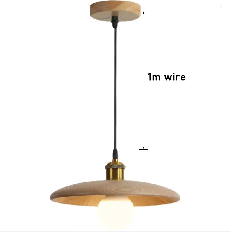 HikariCraft – Three-Color Dimmable Wooden Pendant Light