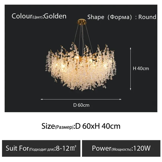 RegaliaOpal - Luxury Glass Chandelier