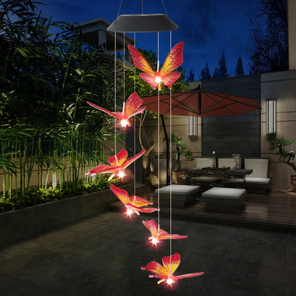 OmiChime – Solar Butterfly Wind Chime