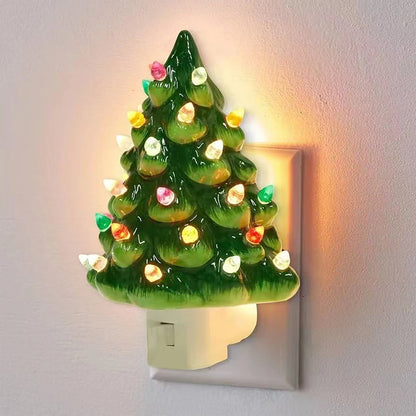 MiraTree - Hand-Painted Ceramic Christmas Tree LED Nightlight