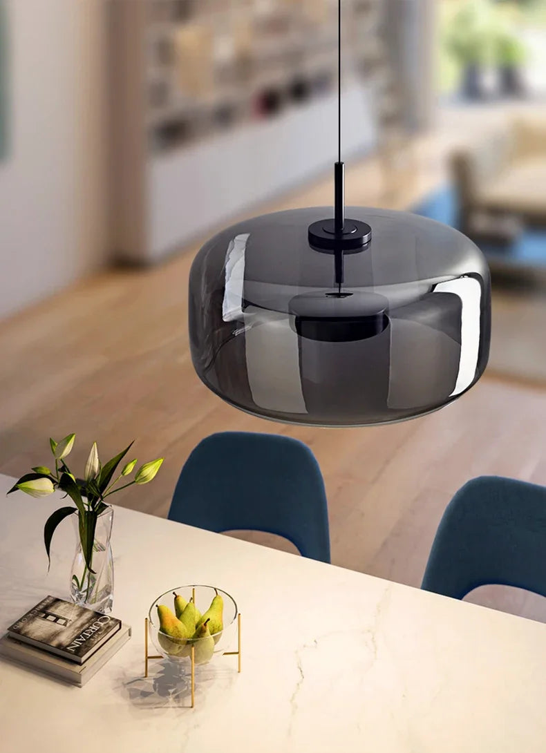 NovaCrystal – Sleek Glass Pendant Light with Minimalist Charm