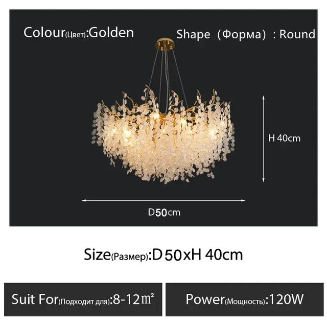 RegaliaOpal - Luxury Glass Chandelier