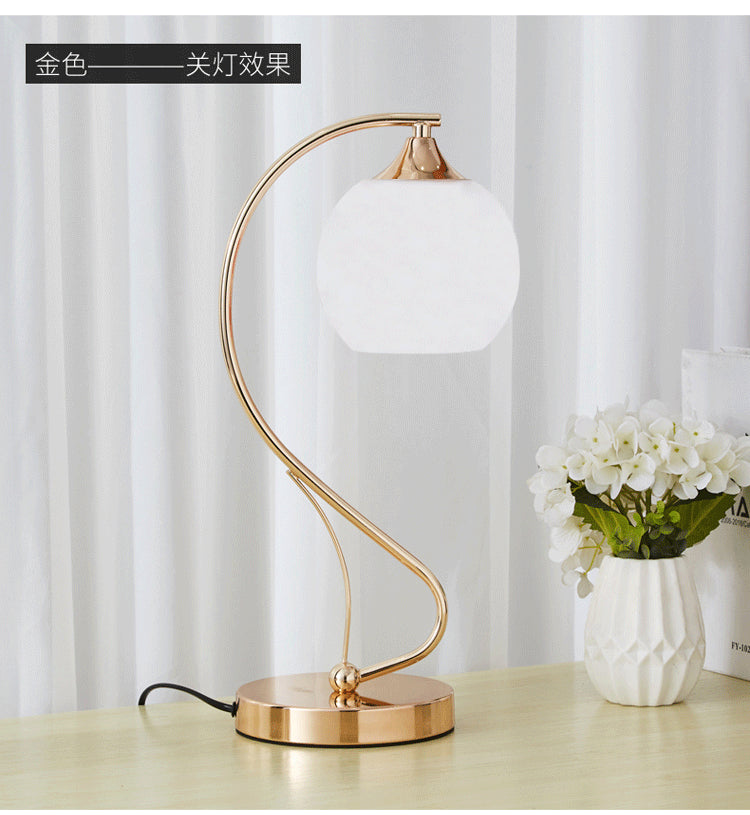 NovaTouch Table Lamp – Dimmable Glass Touch Lamp for Bedroom and Living Room