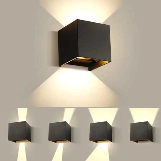 NovaCube LED Wall Lamp – Adjustable Cube Light for Indoor & Outdoor