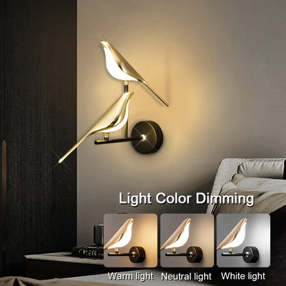 NovaPerch – Modern Bird-Inspired LED Wall Lamp