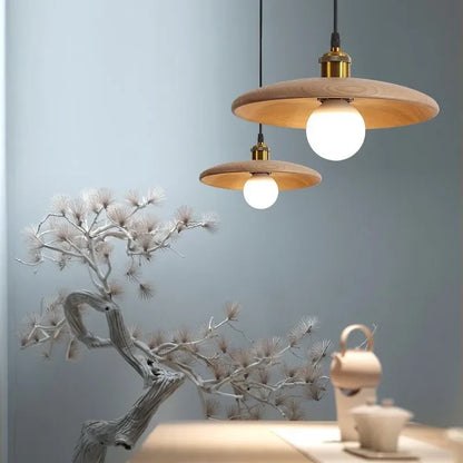 HikariCraft – Three-Color Dimmable Wooden Pendant Light