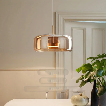 NovaCrystal – Sleek Glass Pendant Light with Minimalist Charm