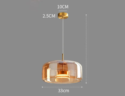 NovaCrystal – Sleek Glass Pendant Light with Minimalist Charm