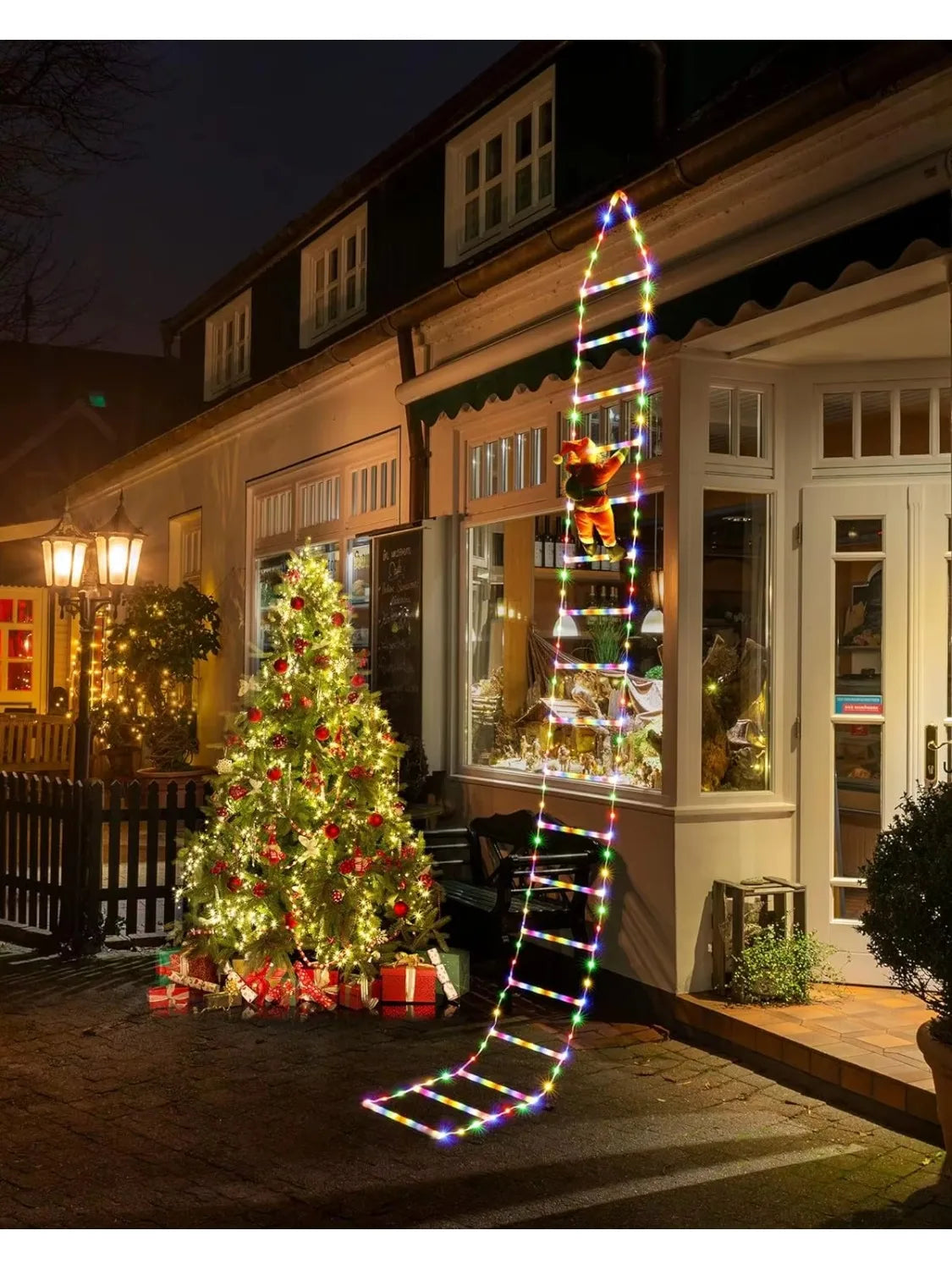 MiraClimb - LED ladder lights with climbing Santa Claus