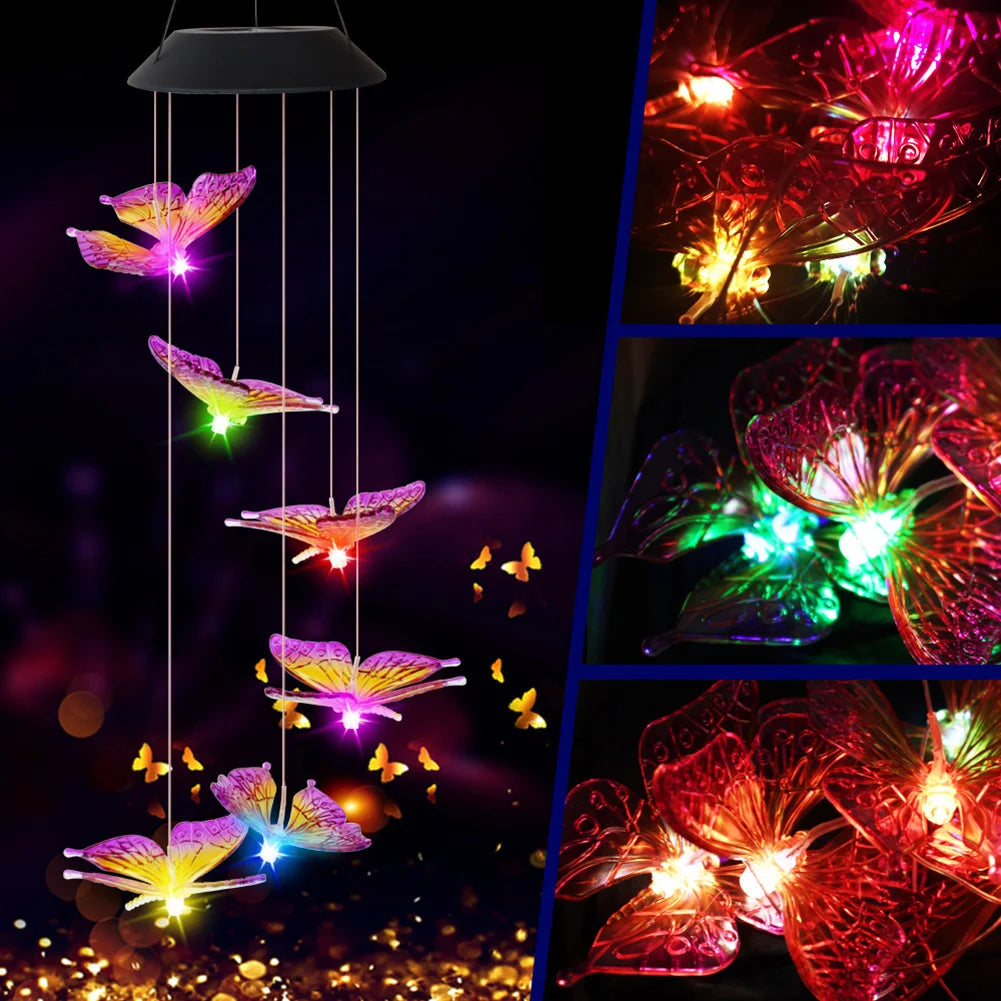 OmiChime – Solar Butterfly Wind Chime